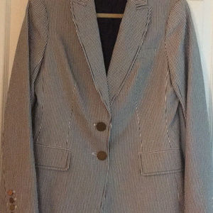 Tory Burch Seersucker Blazer